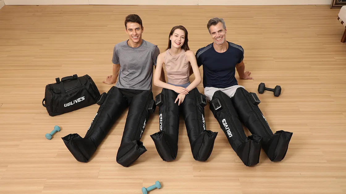 How to use air compression massager?