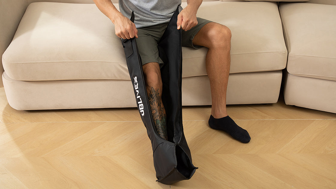 How to use leg compression machine