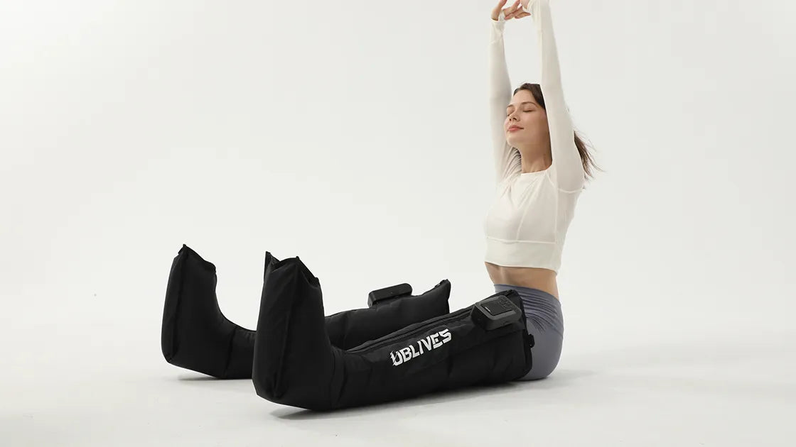 Air compression leg massager