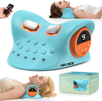 Neck Massager with Multi-Directional Stretch, Heating & Vibration