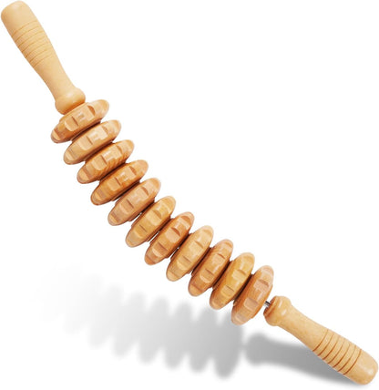Manual Wooden Fascia Massage Roller