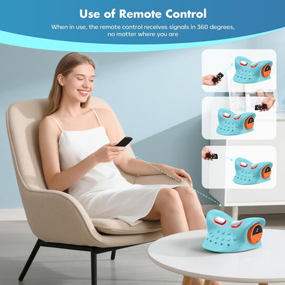 Neck Massager with Multi-Directional Stretch, Heating & Vibration