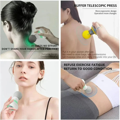 Mini Portable Massage Gun Deep Tissue Percussion Hand