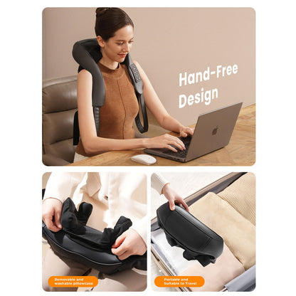 Shiatsu Neck Massager with 3 Optional Massage Area and Heat