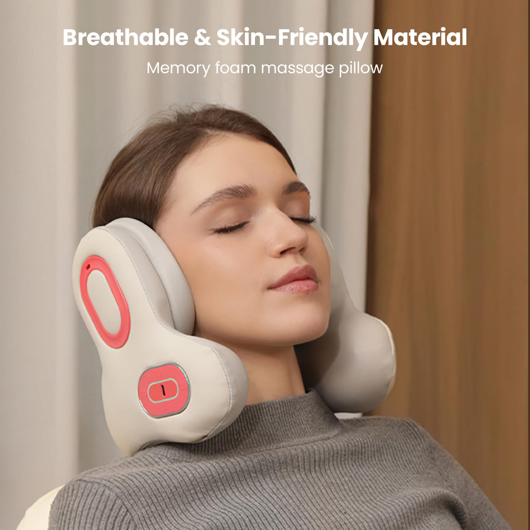 Ublives Travel Pillow Massager with ANC Headphones