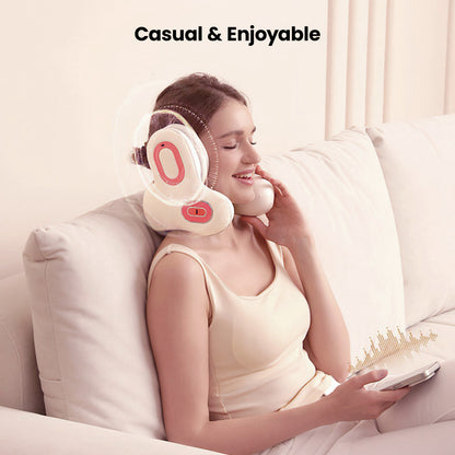 Ublives Travel Pillow Massager with ANC Headphones