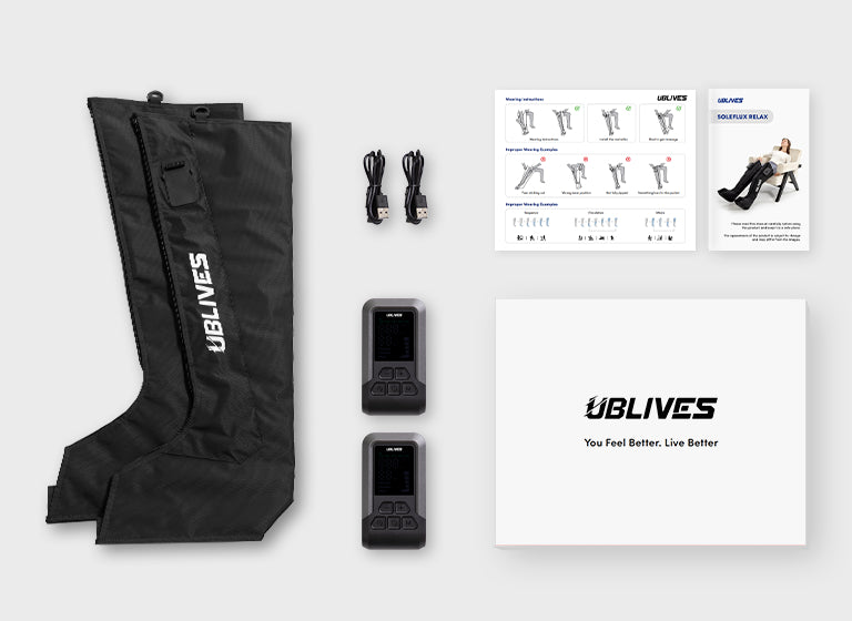What is included with the Ublives SoleFlux Relax compression boots