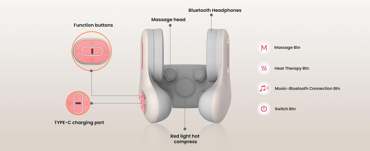 pillow with massager