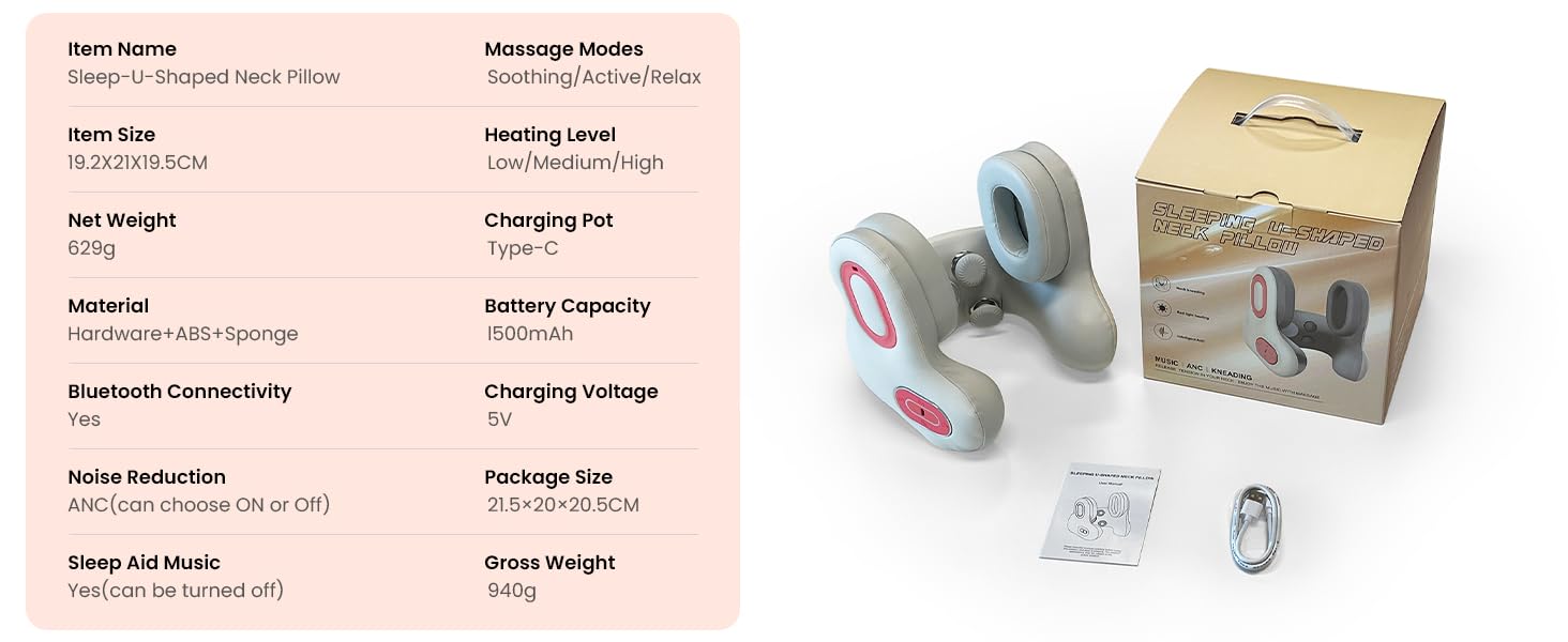 pillow with massager